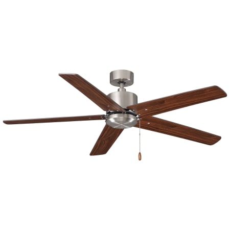 A large image of the RP Lighting and Fans Aldea VI Brushed Nickel / Walnut