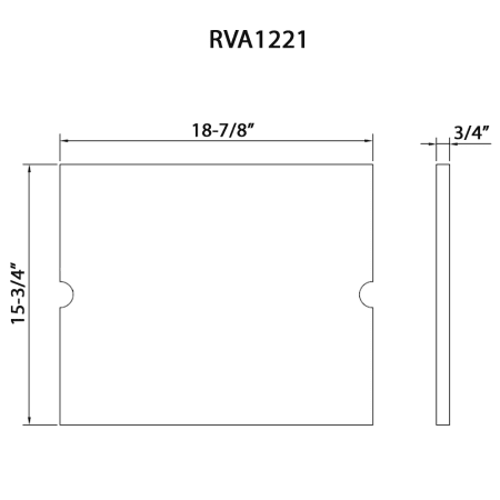 A large image of the Ruvati RVA1221 Alternate Image