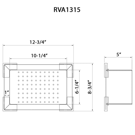 A large image of the Ruvati RVA1315 Alternate Image