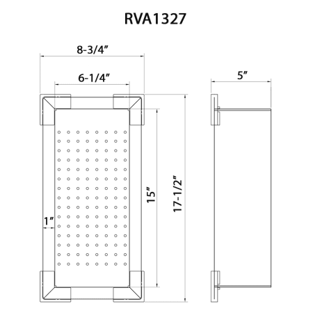 A large image of the Ruvati RVA1327 Alternate Image