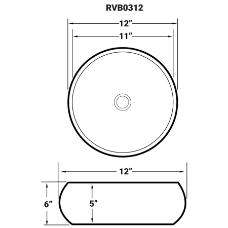 A large image of the Ruvati RVB0312 Alternate Image