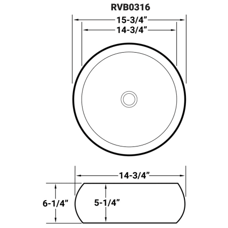 A large image of the Ruvati RVB0316 Alternate Image