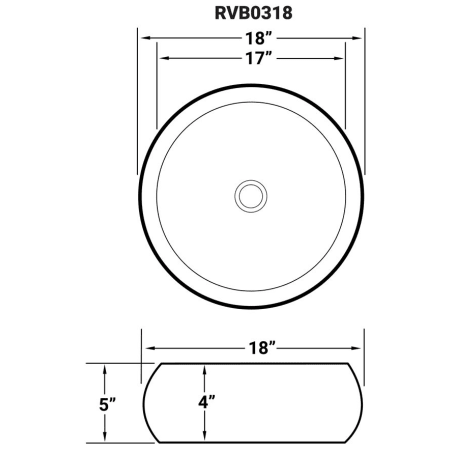 A large image of the Ruvati RVB0318 Alternate Image