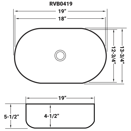 A large image of the Ruvati RVB0419 Alternate Image