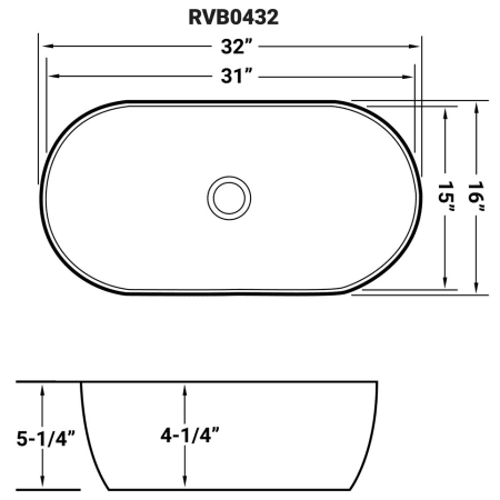 A large image of the Ruvati RVB0432 Alternate Image
