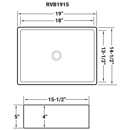 A large image of the Ruvati RVB1915 Alternate Image