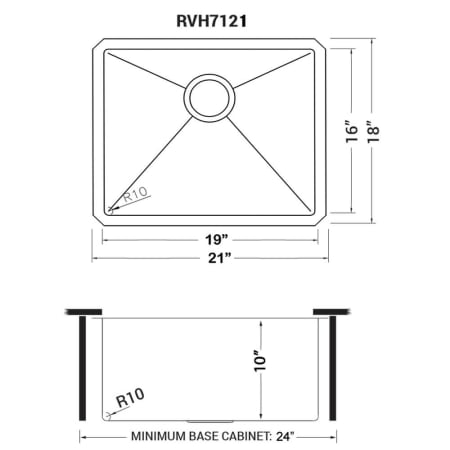 A large image of the Ruvati RVH7121 Alternate Image