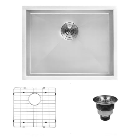 Ruvati RVU6100 Stainless Steel Forma Single Basin Kitchen Sink with ...