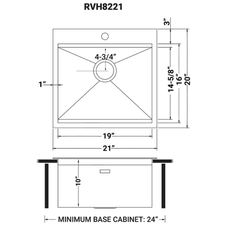 A large image of the Ruvati RVH8221 Alternate Image