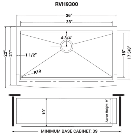 A large image of the Ruvati RVH9300 Alternate Image