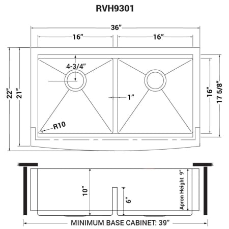 A large image of the Ruvati RVH9301 Alternate Image