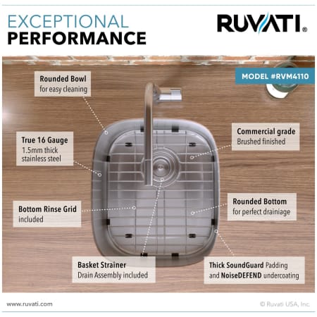 A large image of the Ruvati RVM4110 Alternate Image