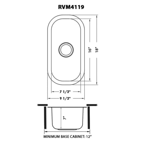 A large image of the Ruvati RVM4119 Alternate Image