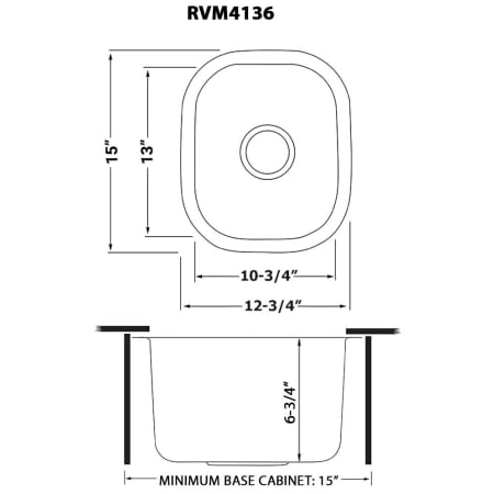 A large image of the Ruvati RVM4136 Alternate Image