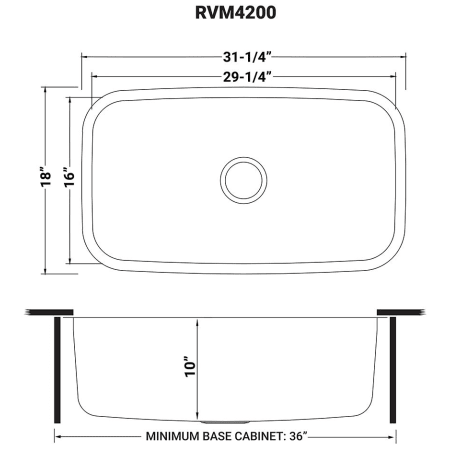 A large image of the Ruvati RVM4200 Alternate Image