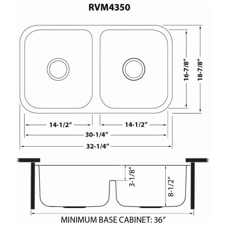 A large image of the Ruvati RVM4350 Alternate Image
