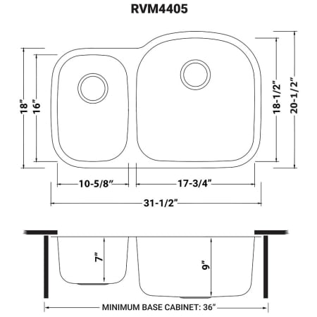 A large image of the Ruvati RVM4405 Alternate Image