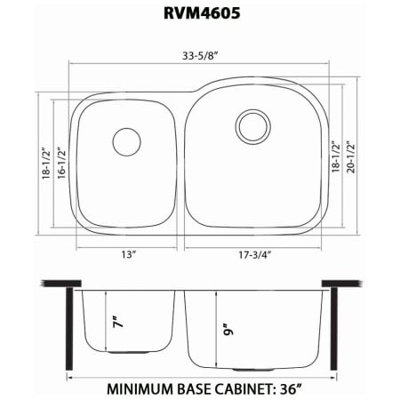 A large image of the Ruvati RVM4605 Alternate Image