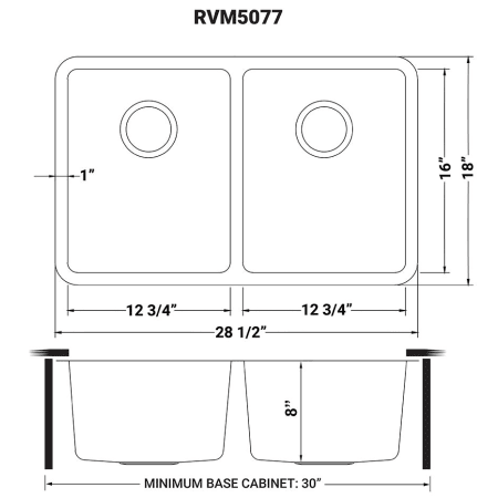 A large image of the Ruvati RVM5077 Alternate Image