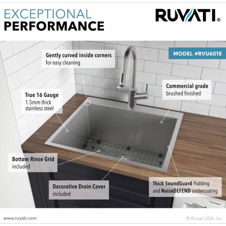A large image of the Ruvati RVU6015 Alternate Image