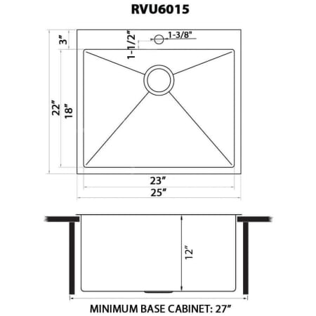 A large image of the Ruvati RVU6015 Alternate Image