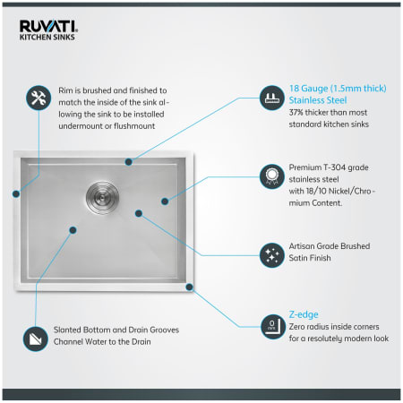 A large image of the Ruvati RVU6100 Alternate Image