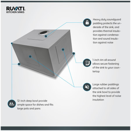 A large image of the Ruvati RVU6100 Alternate Image