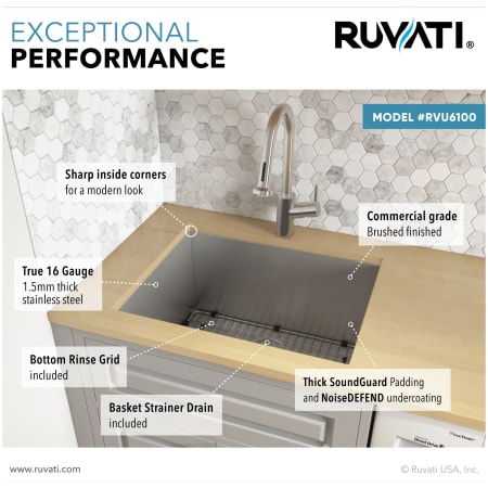 A large image of the Ruvati RVU6100 Alternate Image