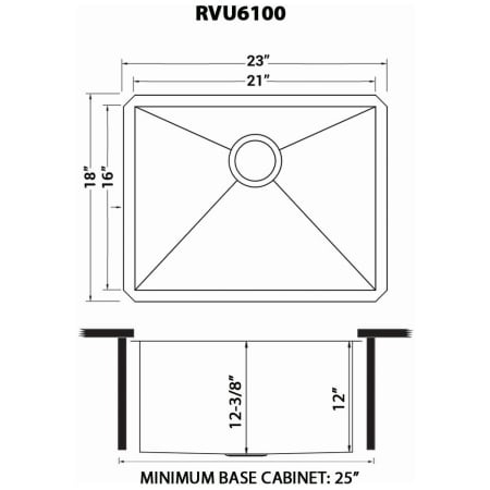 A large image of the Ruvati RVU6100 Alternate Image