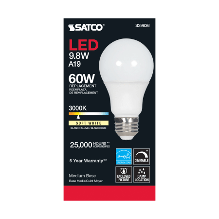 A large image of the Satco Lighting S39836-10PACK Alternate Image