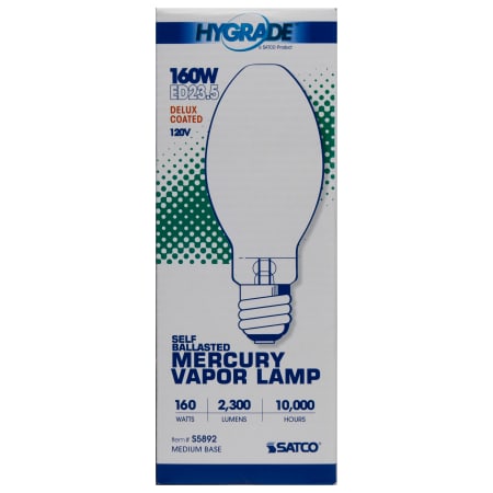 Satco Lighting S5892 4PACK White Pack of 4 160 Watt Medium E26