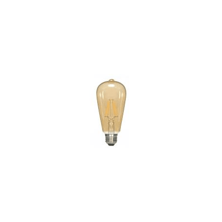 A large image of the Satco Lighting S9579PACK Transparent Amber