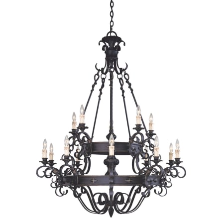 A large image of the Savoy House 1-4321-15 Forged Black