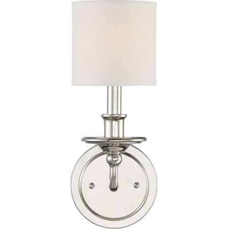 Savoy House 1 Light Sconce 9-1150-1-109 Polished Nickel