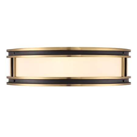 A large image of the Savoy House 6-1822-4 Matte Black / Warm Brass