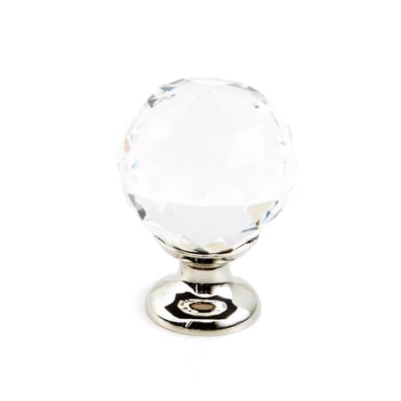 A large image of the Schaub and Company 70 Polished Nickel with Clear Crystal