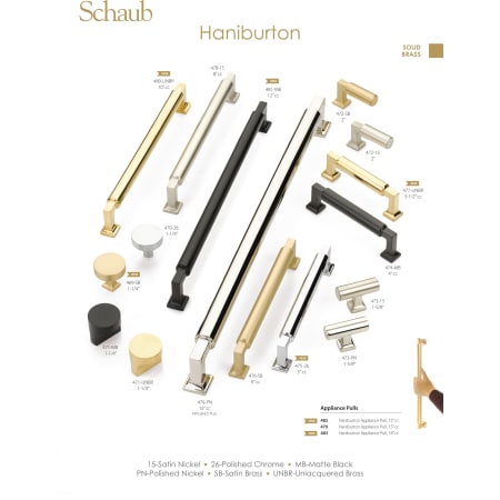 A large image of the Schaub and Company CS483 Haniburton Collection