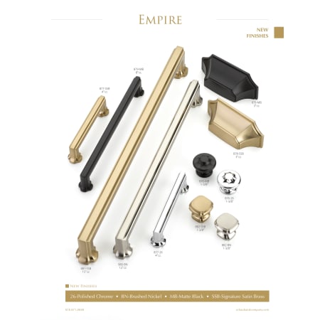 A large image of the Schaub and Company 882-25PACK Empire New Finishes
