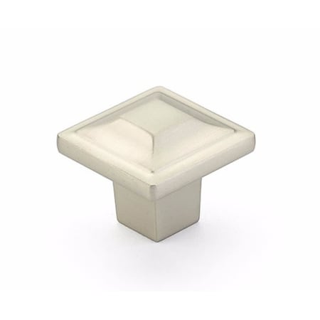 Schaub and Company 530-15-25PACK Satin Nickel Menlo Park 1-1/4" Square Cabinet Knobs - PACK of ...