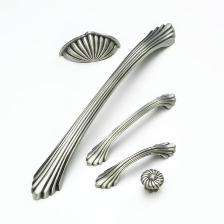 Schaub and Company 869-GAW Antique White Casual Elegance 15 Inch Center to Center Handle Cabinet ...