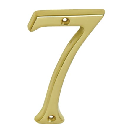 A large image of the Schlage 3076 Bright Brass