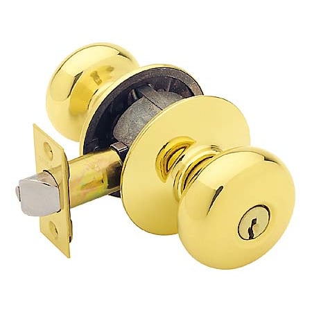 A large image of the Schlage A70PD-PLY Polished Brass