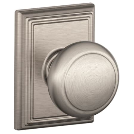 A large image of the Schlage F10-AND-ADD Satin Nickel