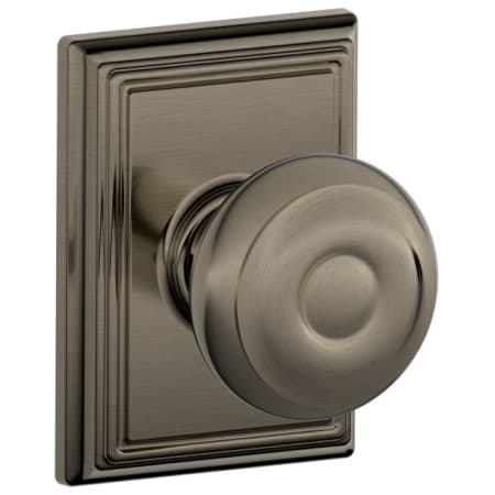 A large image of the Schlage F10-GEO-ADD Antique Pewter