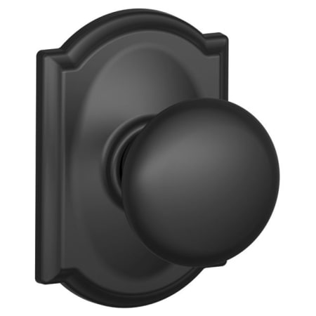 A large image of the Schlage F10-PLY-CAM Matte Black