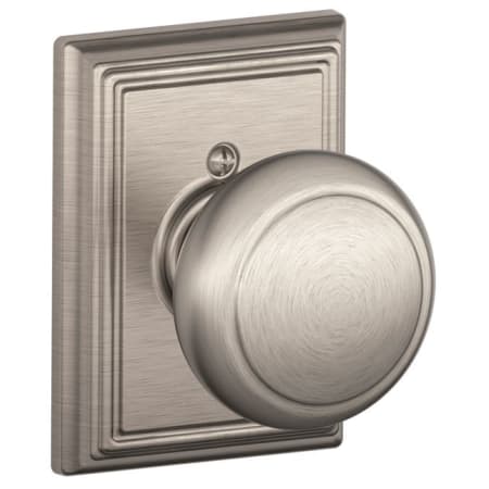 A large image of the Schlage F170-AND-ADD Satin Nickel