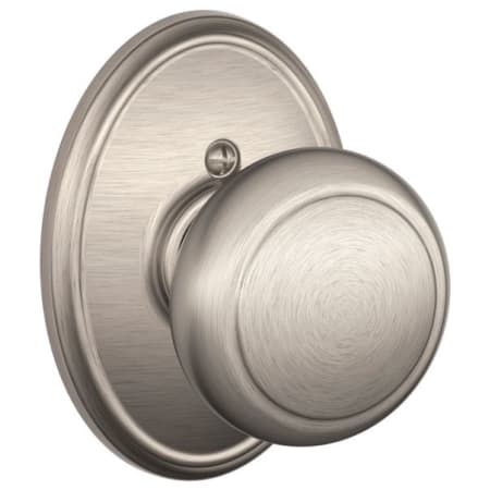 A large image of the Schlage F170-AND-WKF Satin Nickel