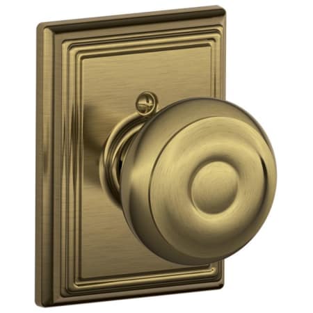 A large image of the Schlage F170-GEO-ADD Antique Brass