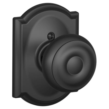 A large image of the Schlage F170-GEO-CAM Matte Black