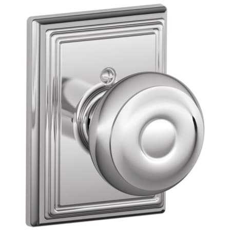 A large image of the Schlage F170-GEO-ADD Polished Chrome